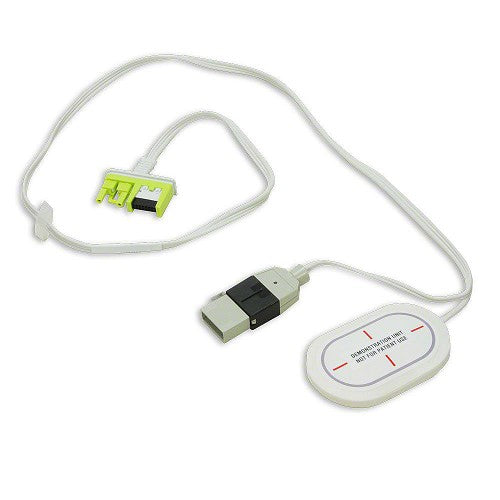 Cable adaptador para analizador de desfibrilador ZOLL-8000-0804-01: conecta el AED Plus® al analizador de desfibrilador