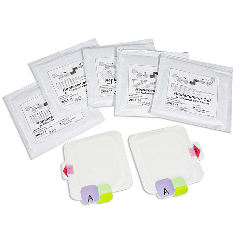 ZOLL-8900-0803-01 Geles adhesivos de repuesto para electrodos de entrenamiento CPR-D Padz, 5 pares