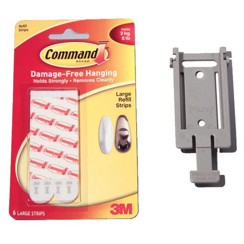 Posey/TIDI Products-8208CS Alarm Command Strip Wall Bracket