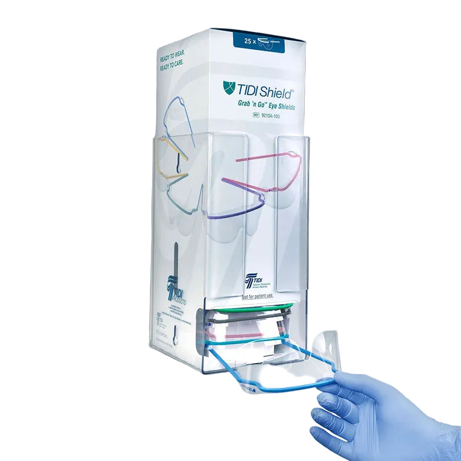 Posey/TIDI Products-7003 Shield® Eyeshield Dispenser Holder, Clear Acrylic (2/CS)