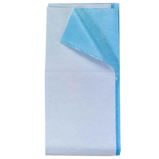 TIDI Products-980939 Stretcher Sheet, Fitted, 40in. x 90in., Non-Woven/ Poly, Blue, 25/cs , case