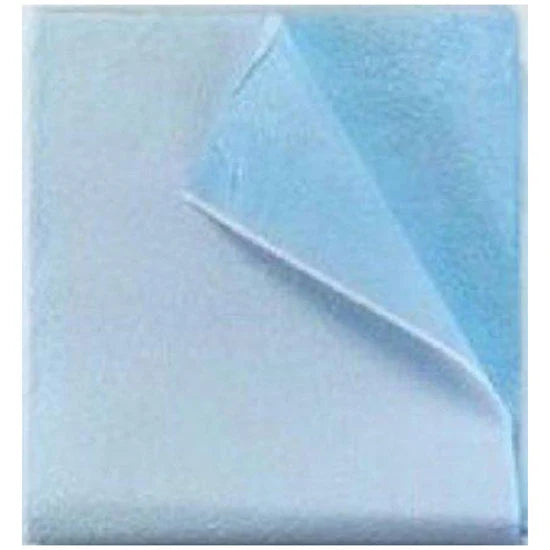 TIDI Products-951939 Drape Sheet, Tissue/ Poly, 40in. x 72in., Blue, 100/cs , case