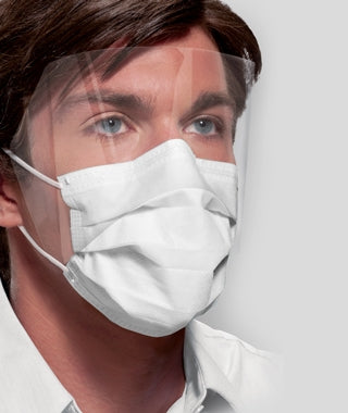 Crosstex-GCPWS-Ultra™ Sensitive FogFree™ Earloop Mask w/ Shield (25/Box / 16 Boxes/Case)