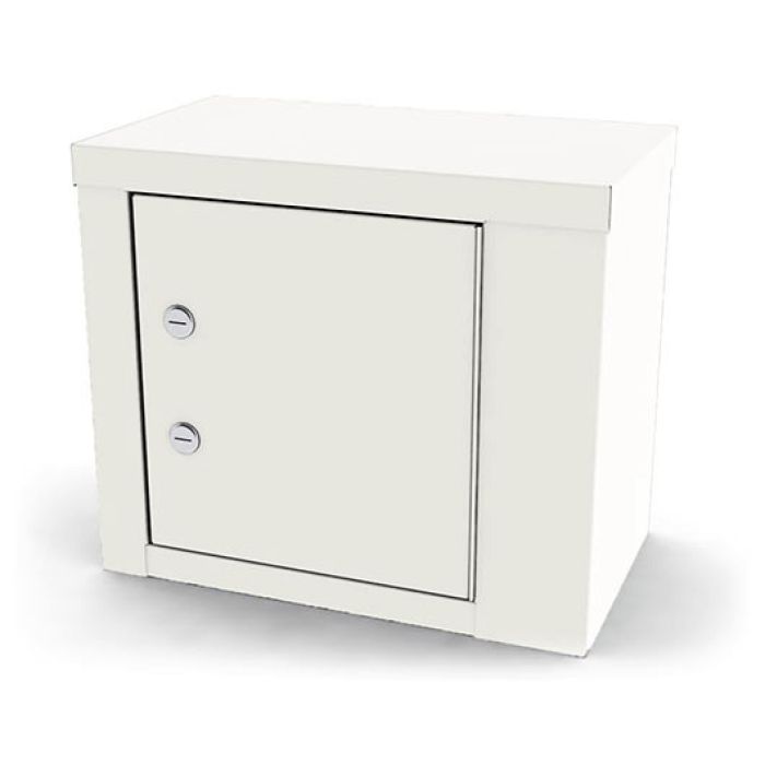 UMF MEDICAL-7787QW – Single Door, Double Lock Steel Narcotic Locker with one adjustable shelf
