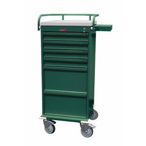 Harloff-VLT6K Value Line Narrow 6 drawer cart ,Key locking, with 4-3", 2-9" drawers Each