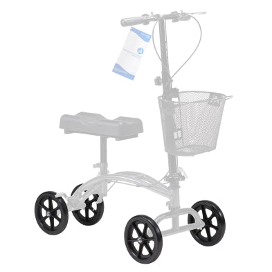 Dynarex-RPKW-05WL-C Knee Walker Caster, Black, 1 EACH (Replacement Part)