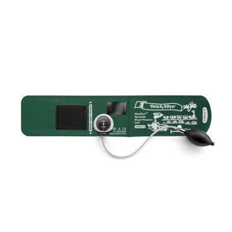 Welch Allyn/Hillrom-DS45-09 DuraShock DS45 Integrated Aneroid Sphygmomanometer,Premium Inflation Bulb and Valve; Size-09 Child, FlexiPort Reusable, 1-Tube Cuff (Each)