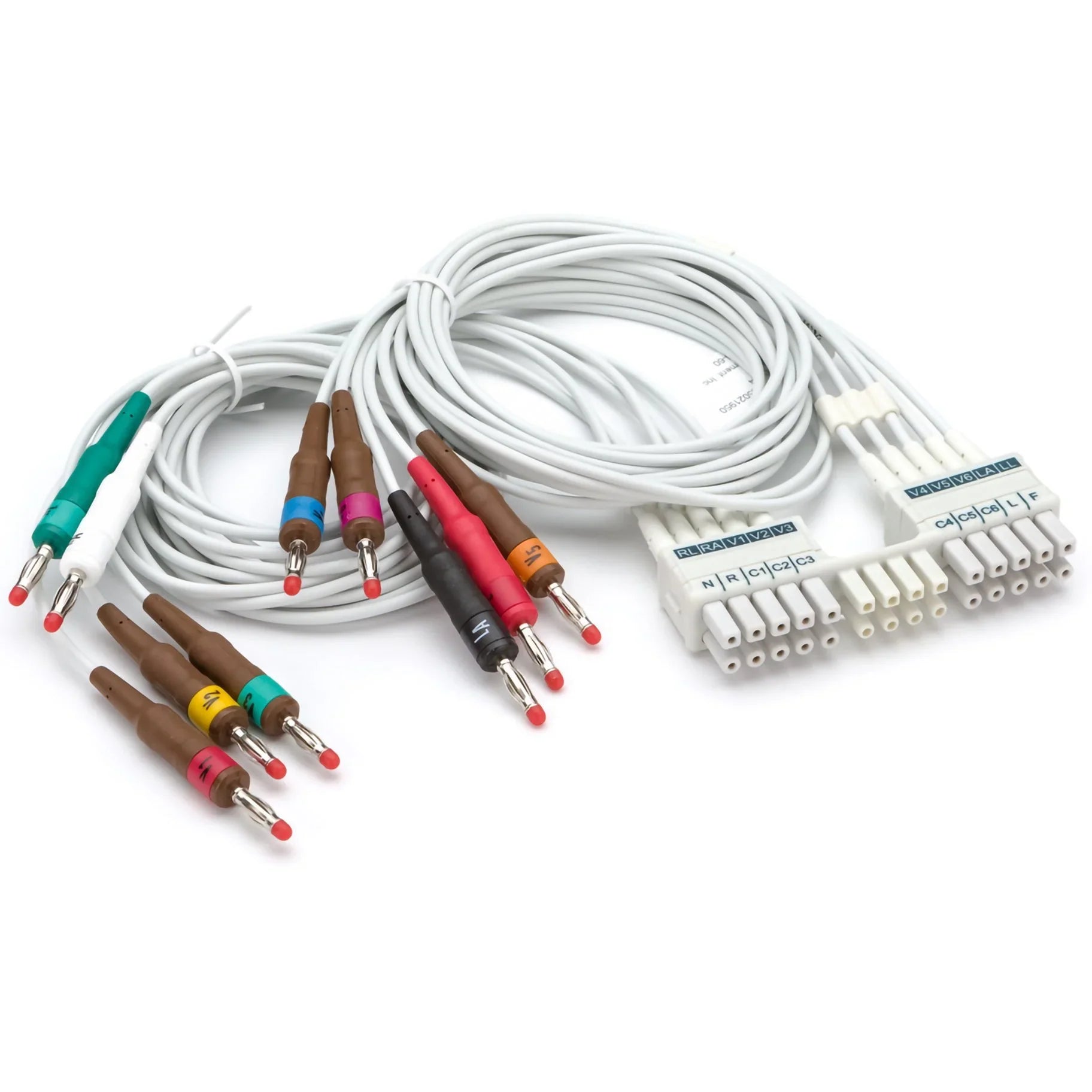 Welch Allyn/Hillrom-9293-046-60-WAM/AM12 10-Wire AHA Lead Set with Banana Plugs (Each)