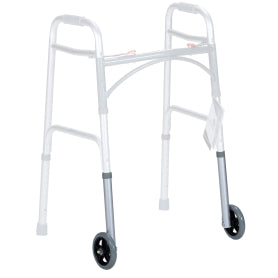 Dynarex-RPWK-03EW Walker Extension Leg with Wheel, Grey, 1 Ea