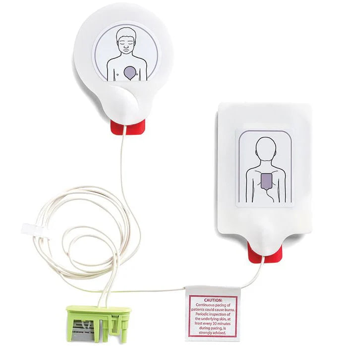 Electrodos multifunción pediátricos ZOLL-8900-0810-01 Pedi•padz II: diseñados para usar con el desfibrilador ZOLL AED Plus®.