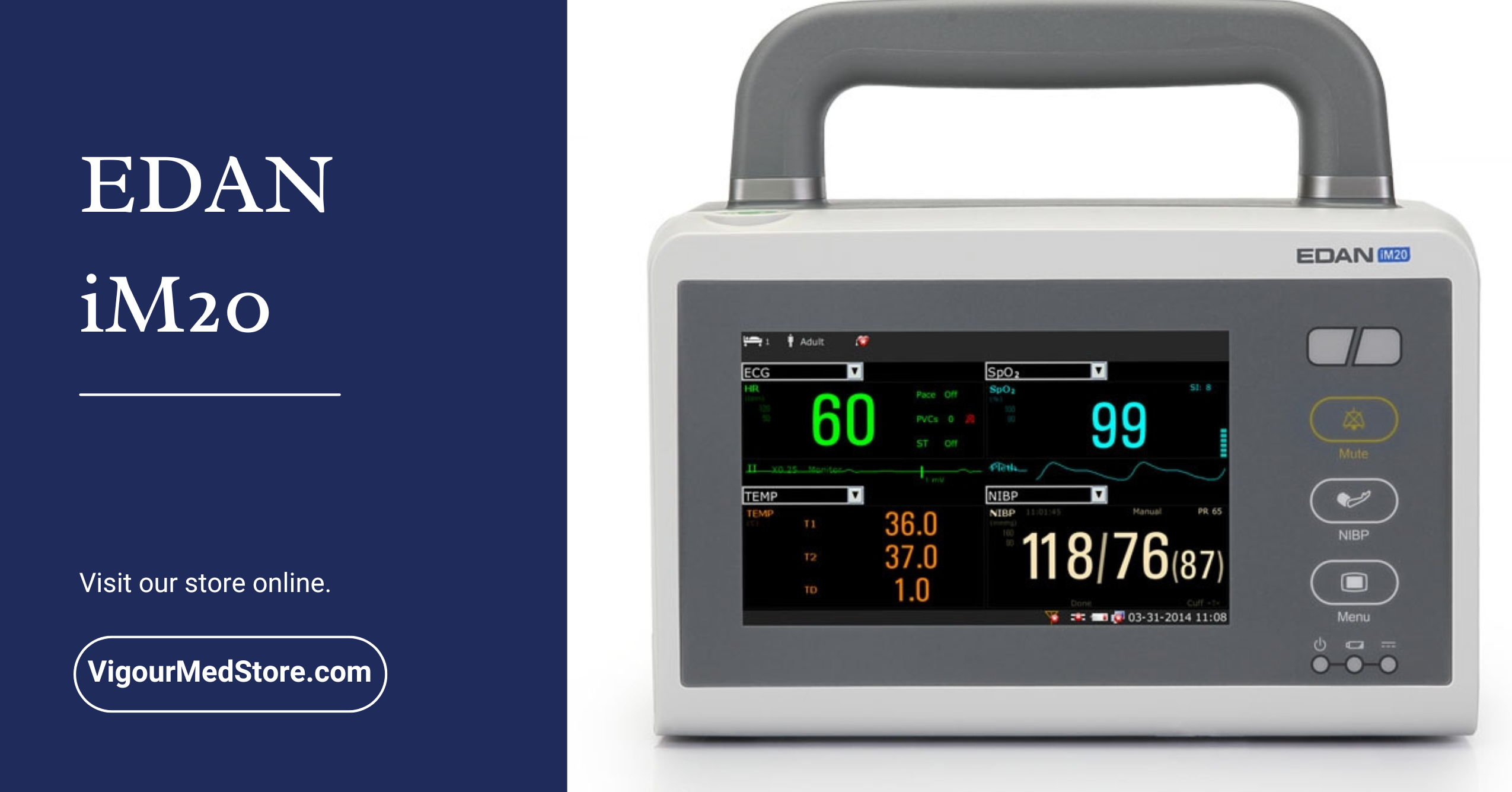 Edan iM20 Transport Patient Monitor: Reliable, Compact, and Built for Critical Care Mobility