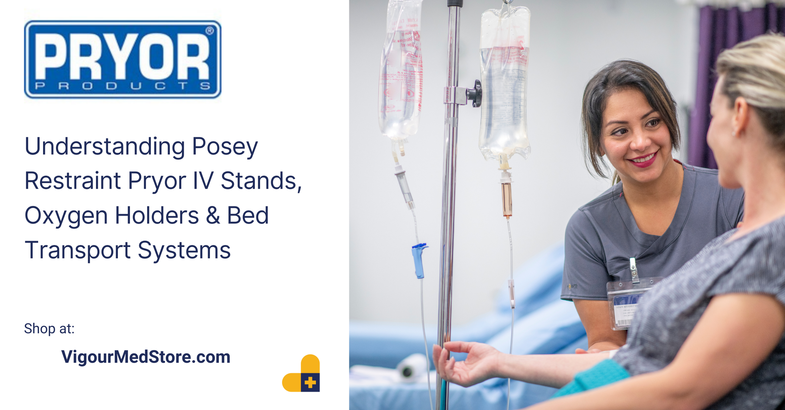 Pryor IV Poles, Oxygen Holders & Medical Stands | Vigour Med Store