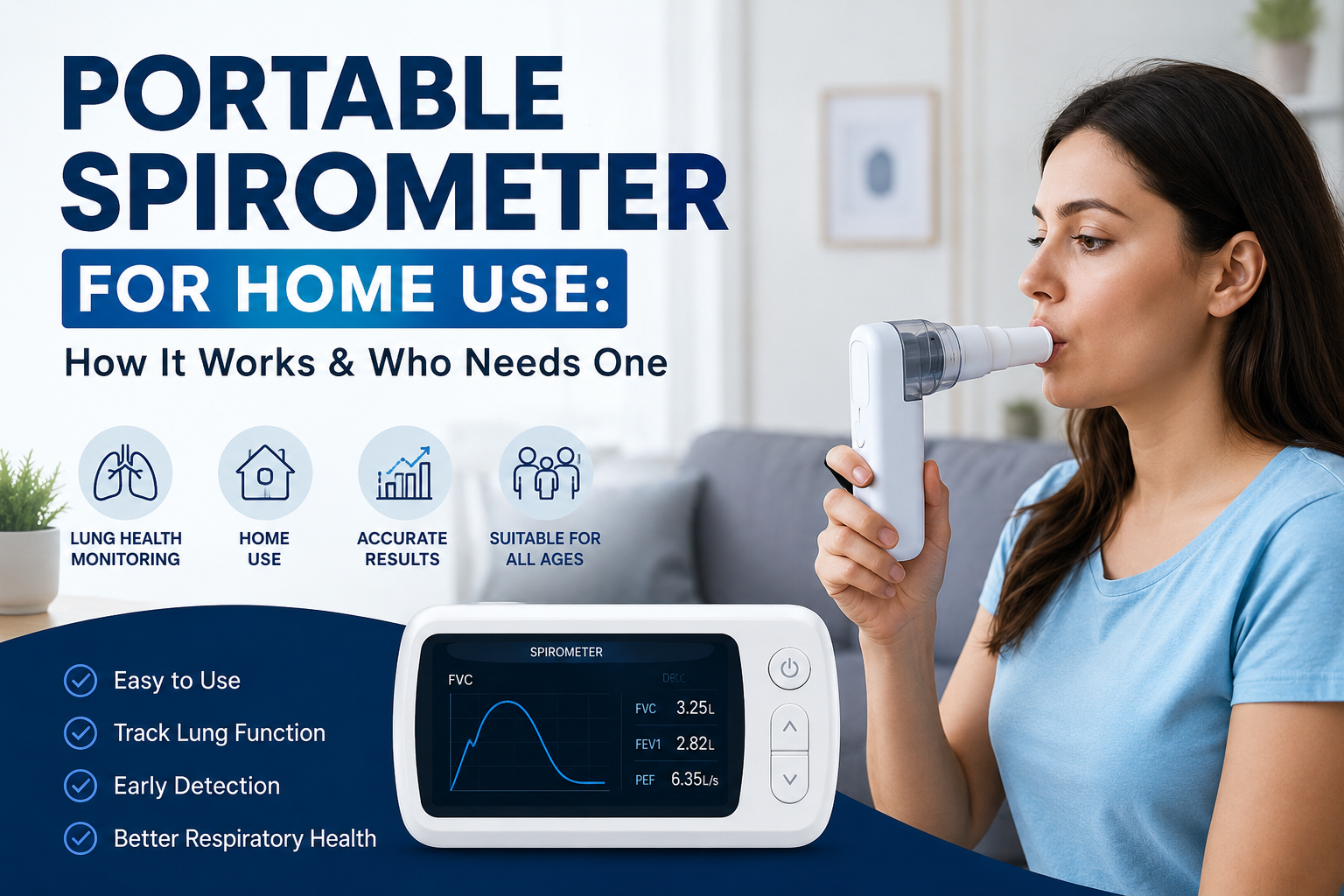 Portable Spirometer for Home Use: A Complete Guide to Monitoring Your Lung Health