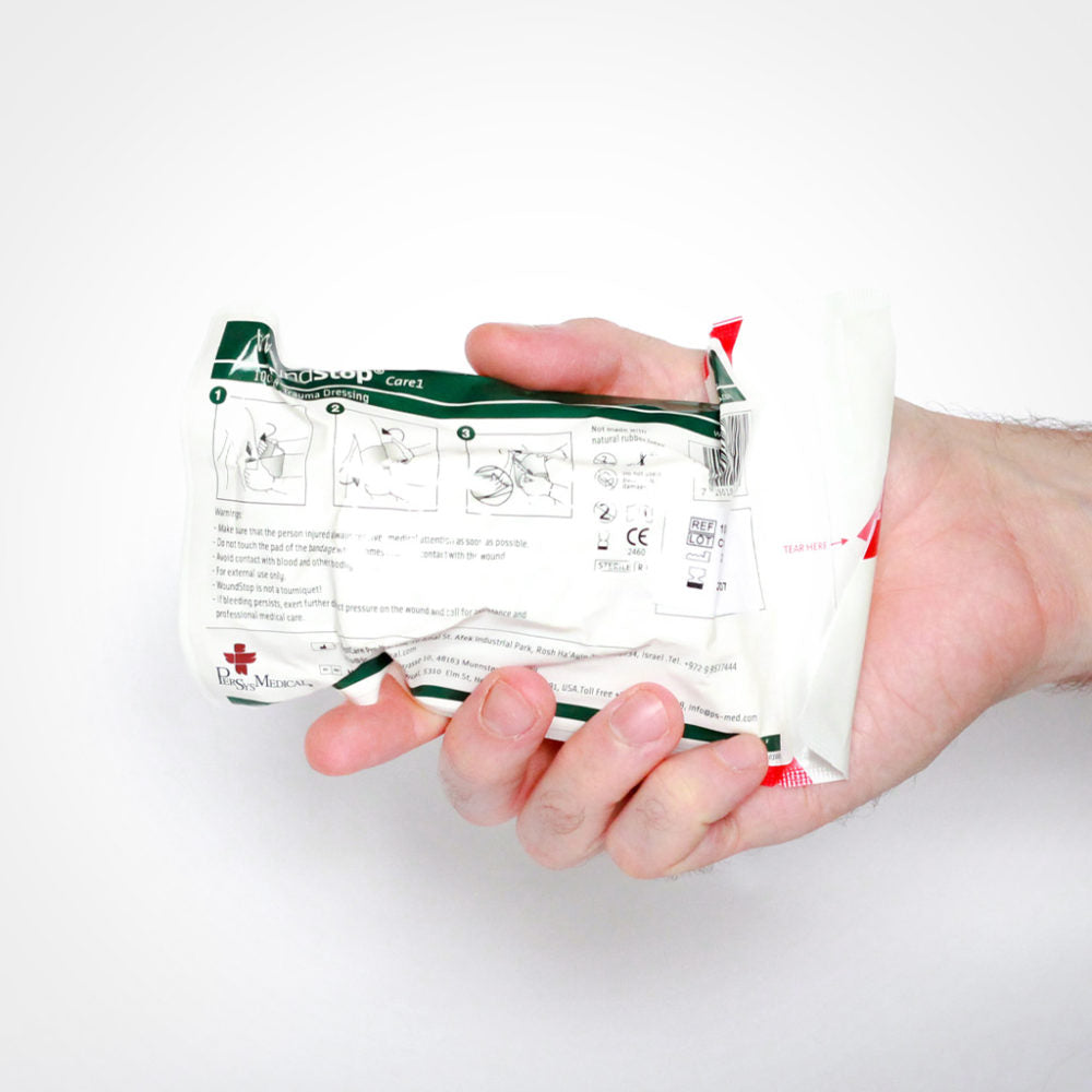 Safeguard Medical-WS-05 WoundStop Care 1 Bandage - no Pressure bar (4") (10cm x 18cm non-adherent pad) (150/CS)
