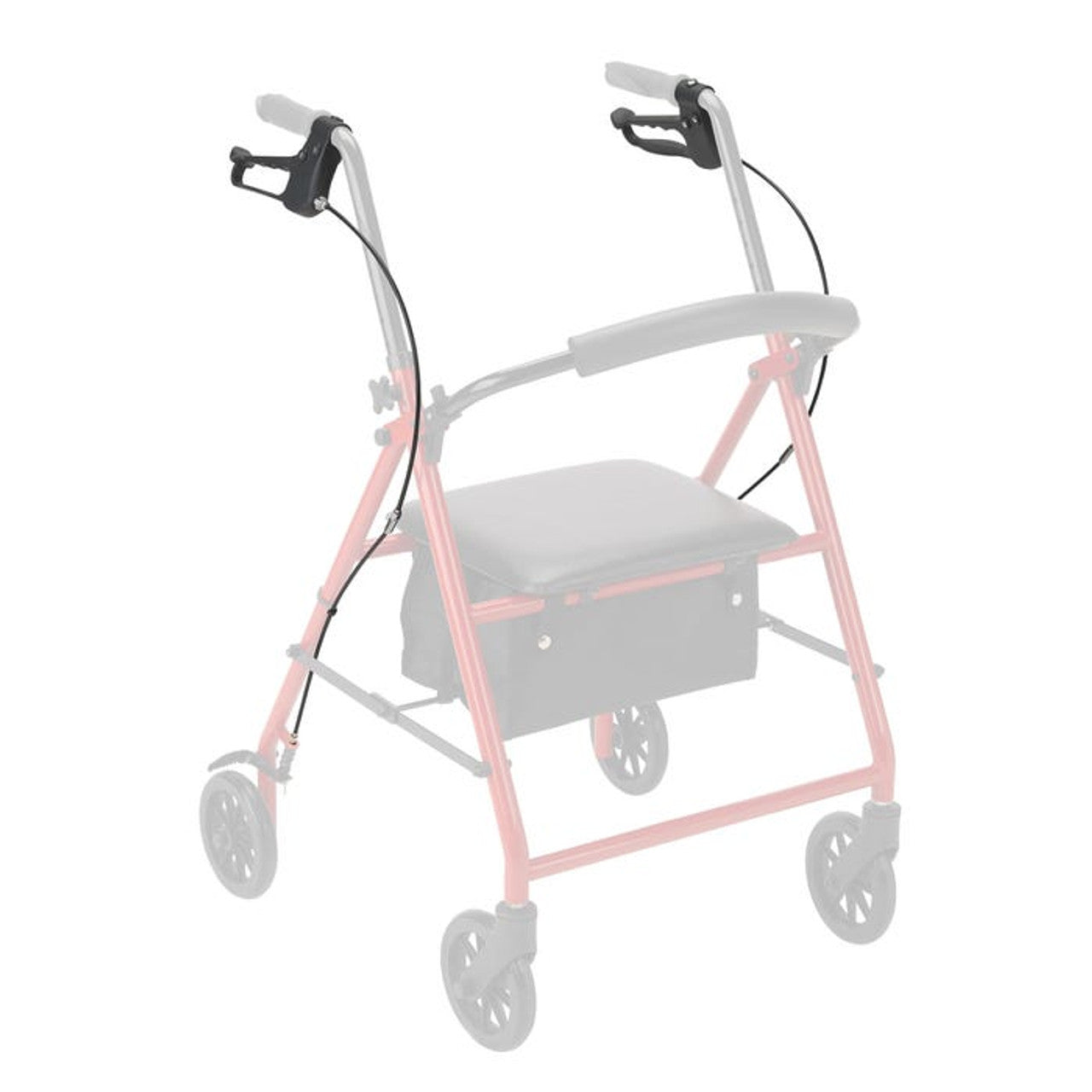 Dynarex-RPRL-01HB HD Rollator Hand Brake System Silver, 1