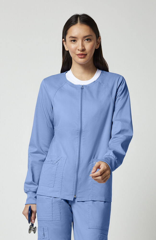 Cherokee Medical WW Core Stretch Women's Warm Up Solid Scrub Jacket