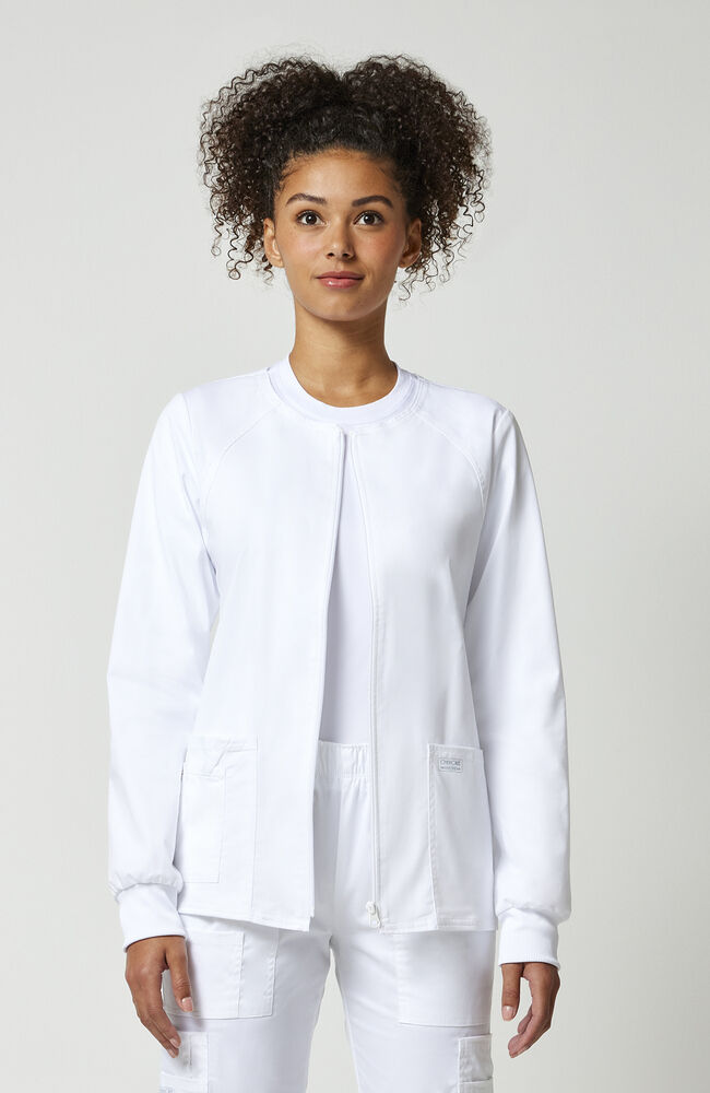 Cherokee Medical WW Core Stretch Women's Warm Up Solid Scrub Jacket