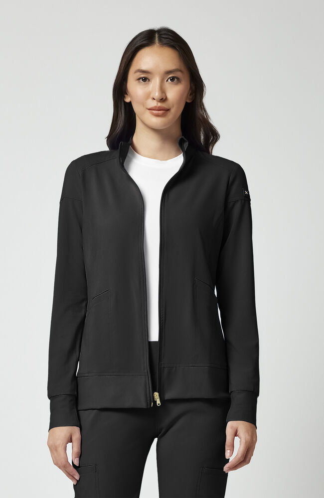 Cherokee Medical iFlex Women's Knit Zip Front Warm Up Scrub Jacket