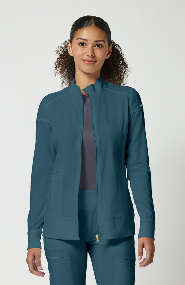 Cherokee Medical iFlex Women's Knit Zip Front Warm Up Scrub Jacket