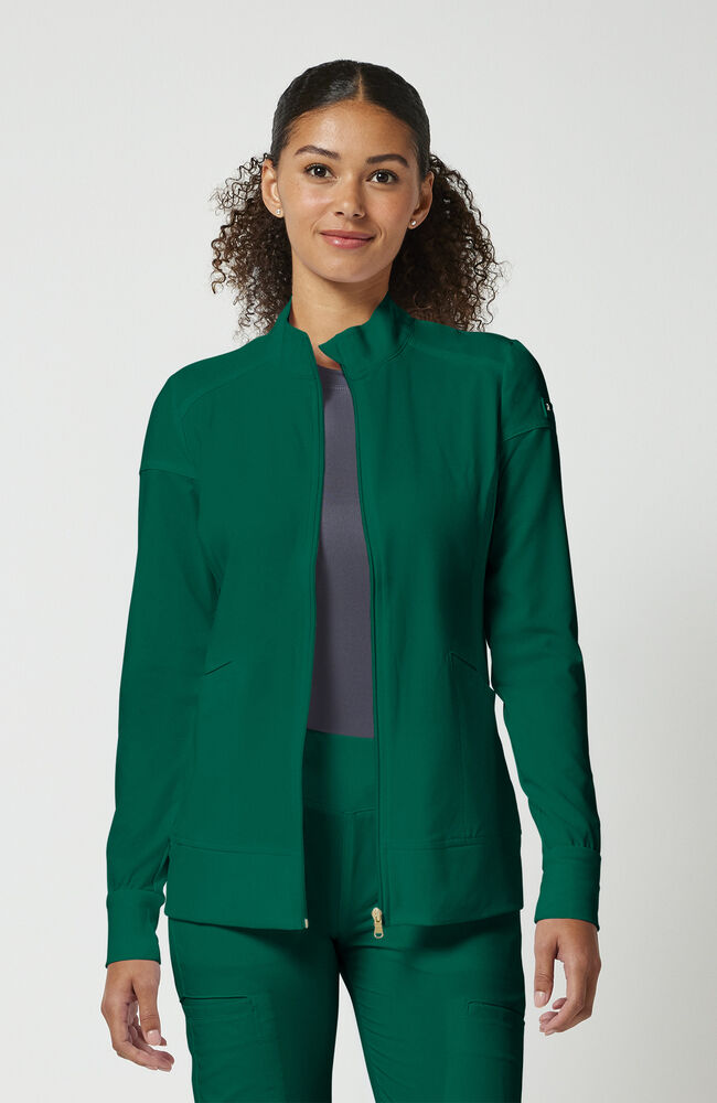 Cherokee Medical iFlex Women's Knit Zip Front Warm Up Scrub Jacket