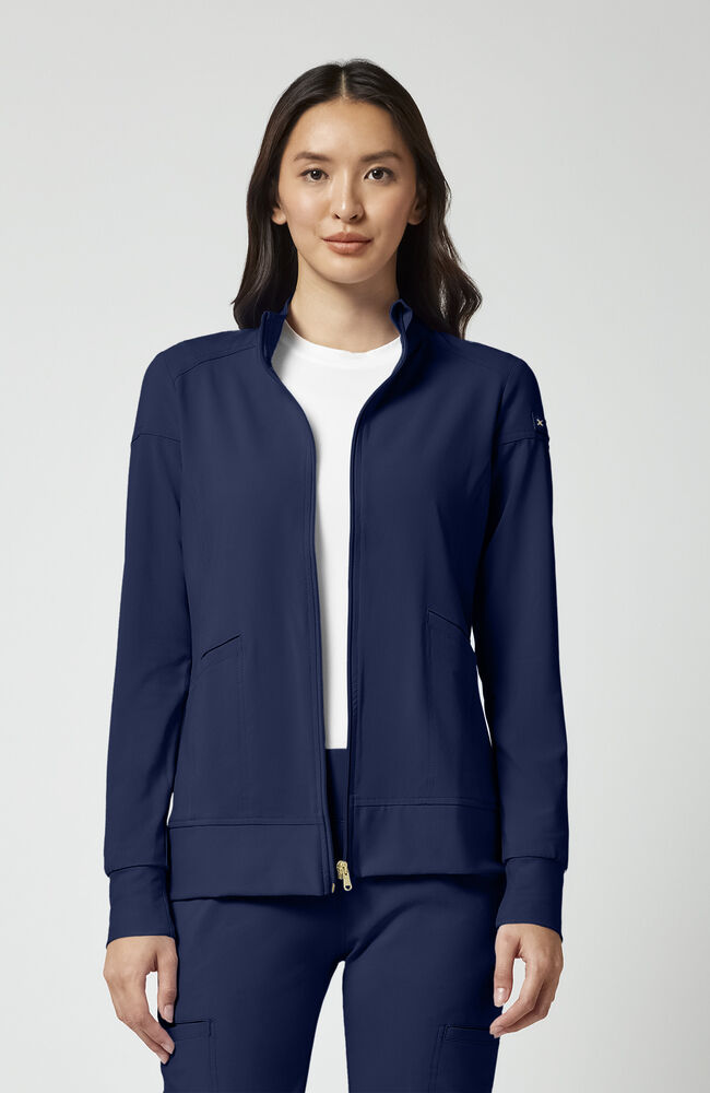 Cherokee Medical iFlex Women's Knit Zip Front Warm Up Scrub Jacket