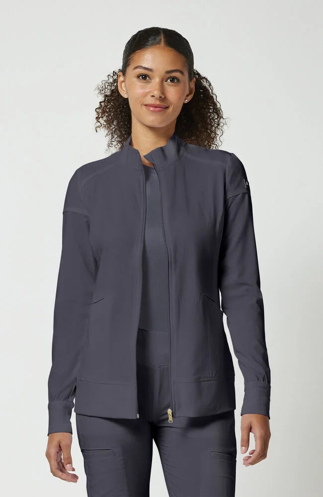 Cherokee Medical iFlex Women's Knit Zip Front Warm Up Scrub Jacket