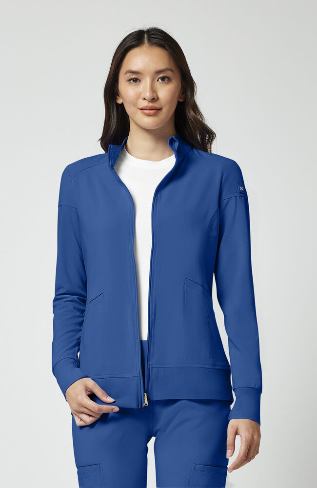 Cherokee Medical iFlex Women's Knit Zip Front Warm Up Scrub Jacket