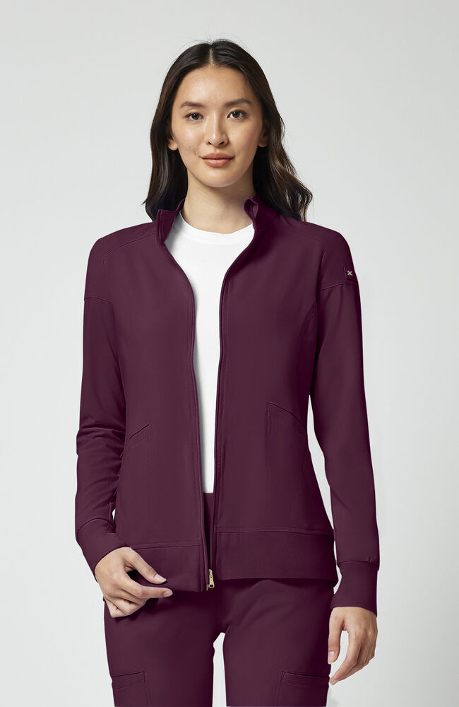 Cherokee Medical iFlex Women's Knit Zip Front Warm Up Scrub Jacket