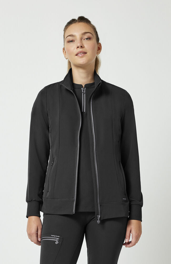360 by Healing Hands Women's Carly Stand Collar Jacket