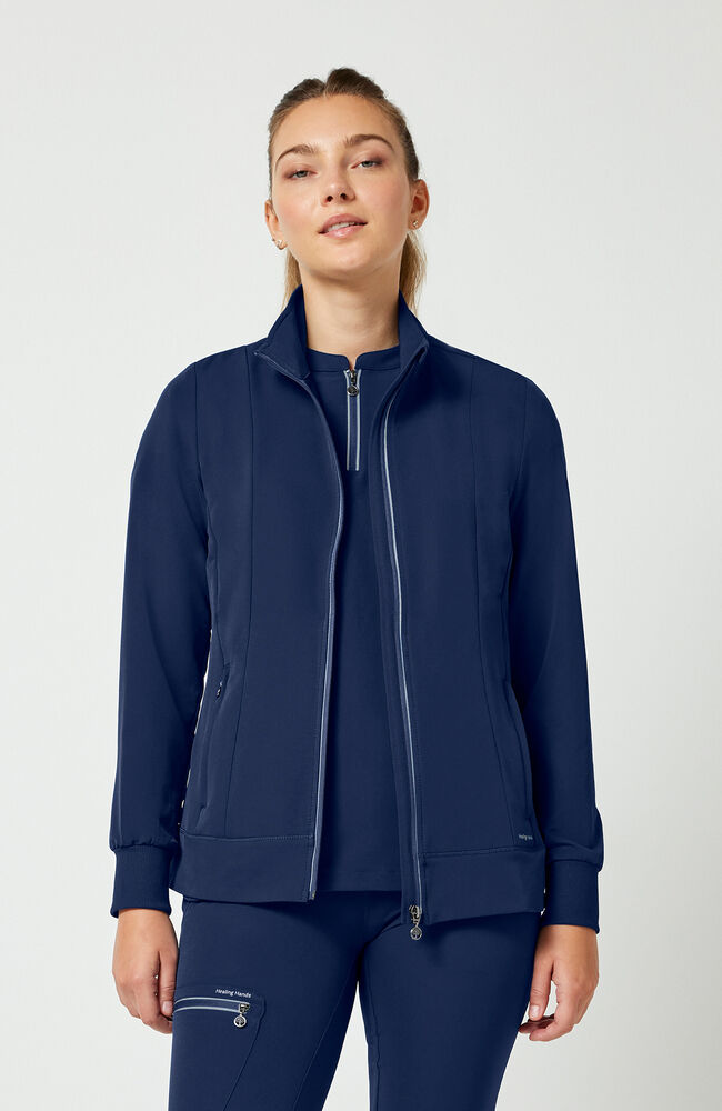 360 by Healing Hands Women's Carly Stand Collar Jacket