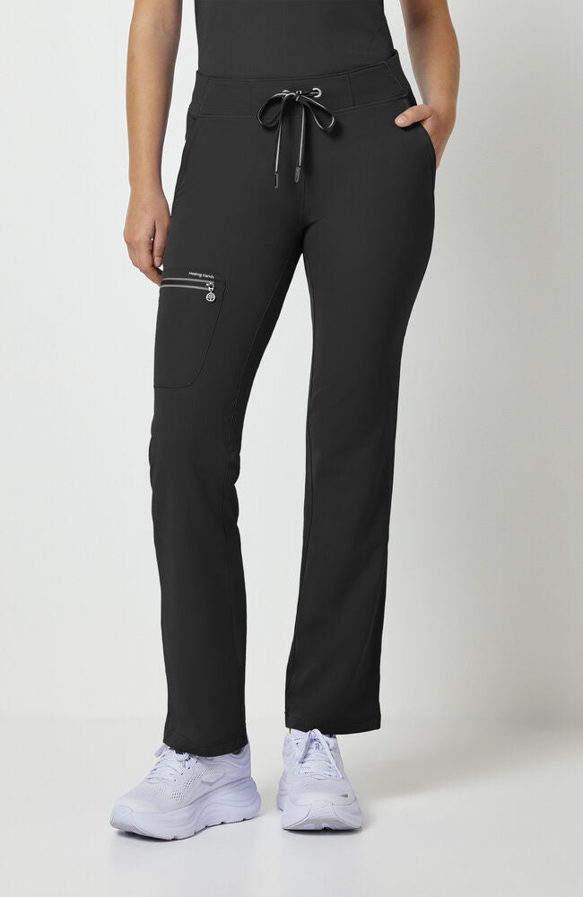 360 by Healing Hands Women's Nisha Knit Waistband Scrub Pant - Petitie