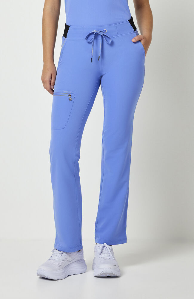 360 by Healing Hands Women's Nisha Knit Waistband Scrub Pant - Petitie