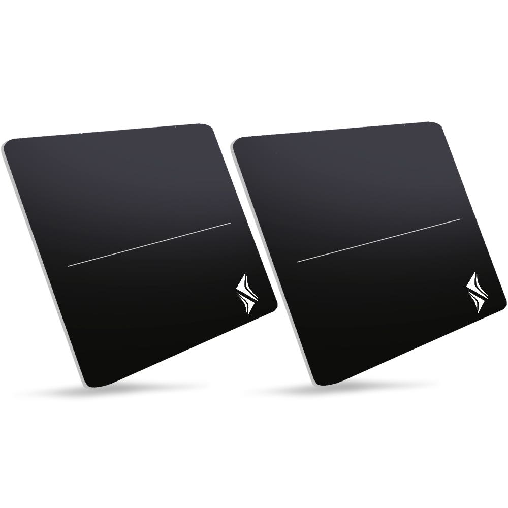 Luxor-STPL8X7DS SideTrak Steel Sticker - Dark Silver (2/Pack)