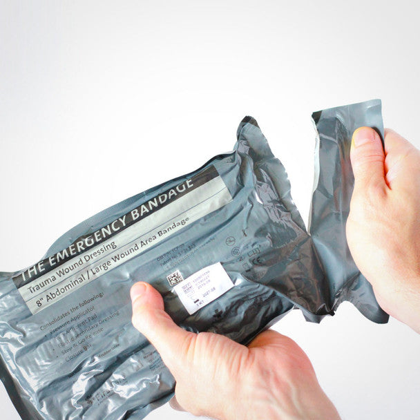 Safeguard Medical-FCP-10T Tactical Multi Bandage w/ 12"x12" pad - White (8") (case of 50)