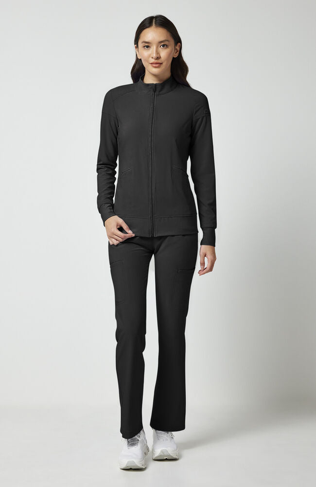 Cherokee Medical iFlex Women's Knit Zip Front Warm Up Scrub Jacket