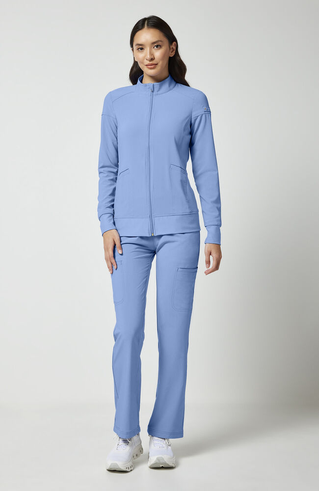 Cherokee Medical iFlex Women's Knit Zip Front Warm Up Scrub Jacket