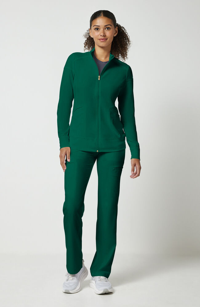 Cherokee Medical iFlex Women's Knit Zip Front Warm Up Scrub Jacket
