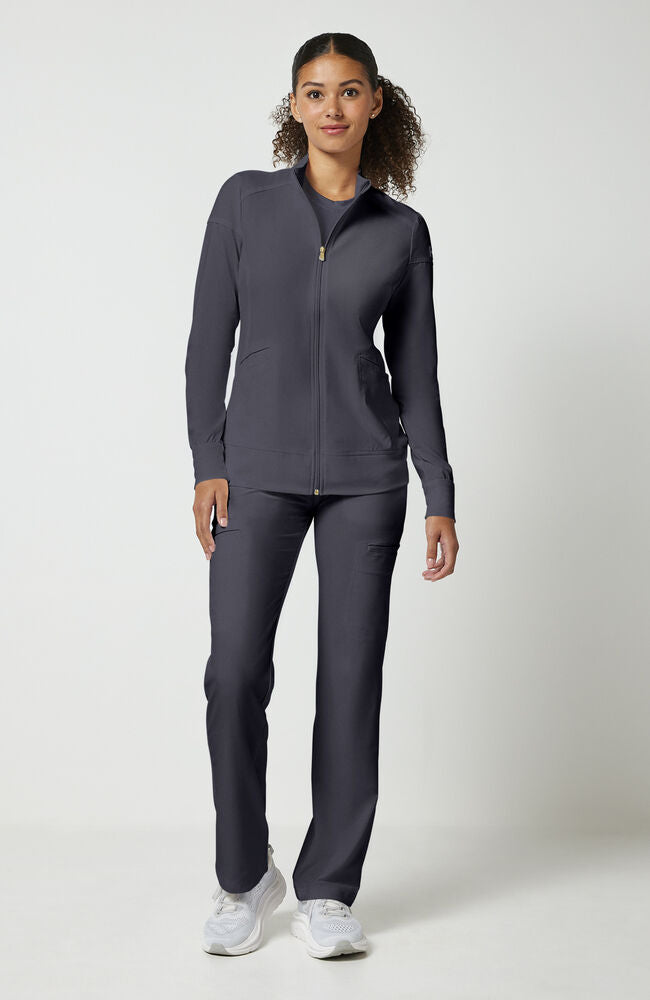 Cherokee Medical iFlex Women's Knit Zip Front Warm Up Scrub Jacket