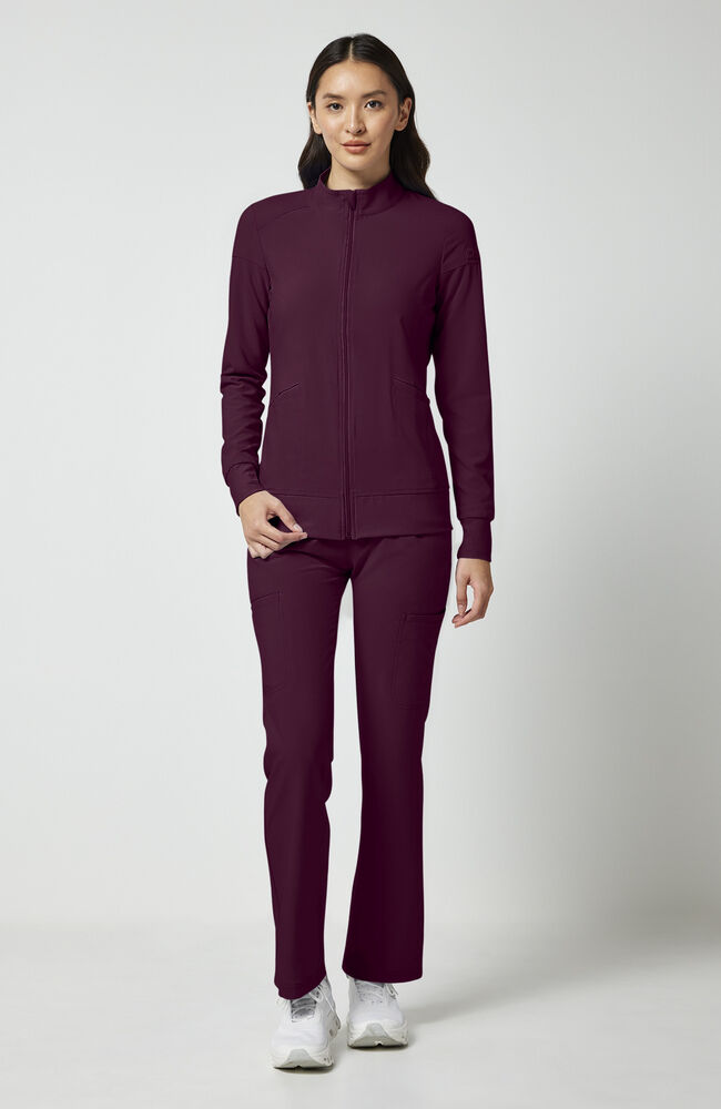 Cherokee Medical iFlex Women's Knit Zip Front Warm Up Scrub Jacket