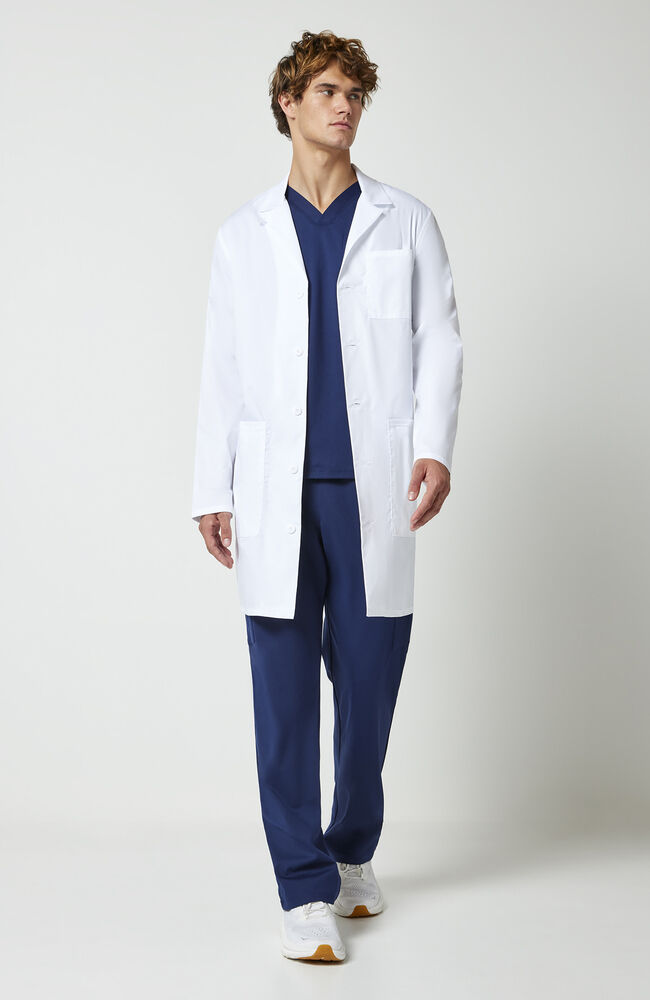 Cherokee Medical Project Lab Men's Button Front 38" Lab Coat - Regular