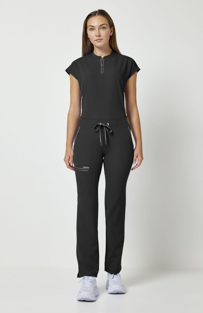 360 by Healing Hands Women's Nisha Knit Waistband Scrub Pant - Petitie