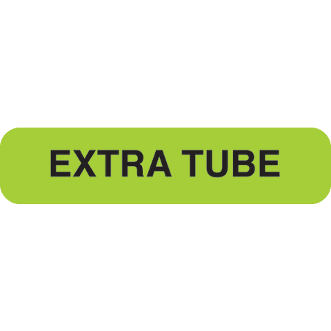 Marketlab-0342 Phlebotomy Extra Tube Label• 1.625"W x 0.375", 1000/pk