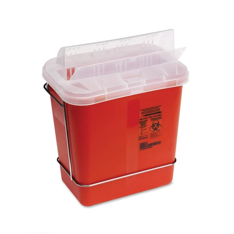 Marketlab-0384 8qt Sharps Container with Open Lid • 10.5"W x 7.25"D x 10"H, 20 /pk
