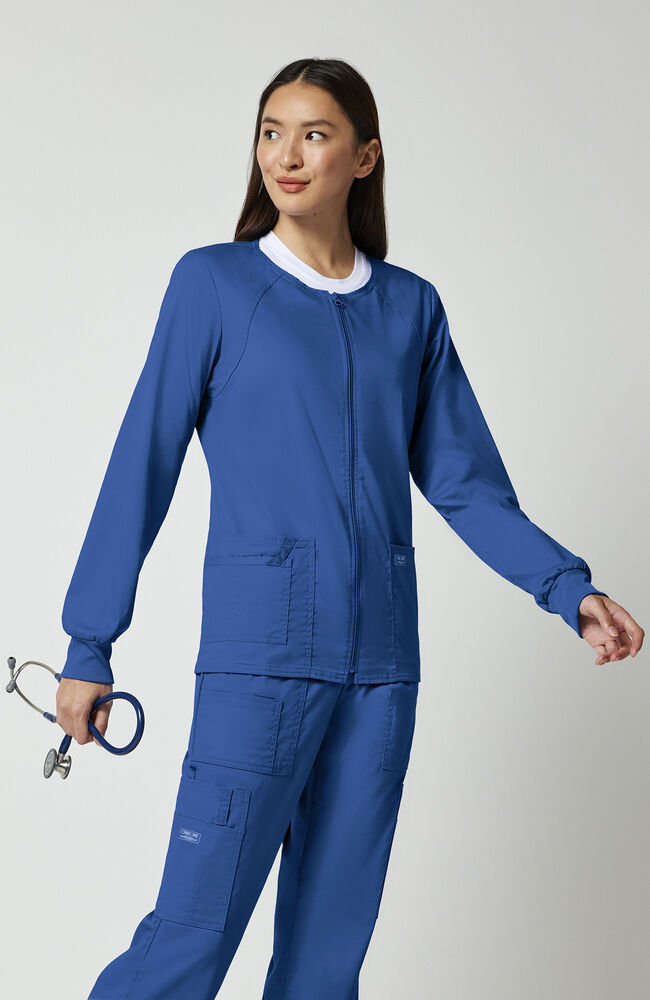 Cherokee Medical WW Core Stretch Women's Warm Up Solid Scrub Jacket