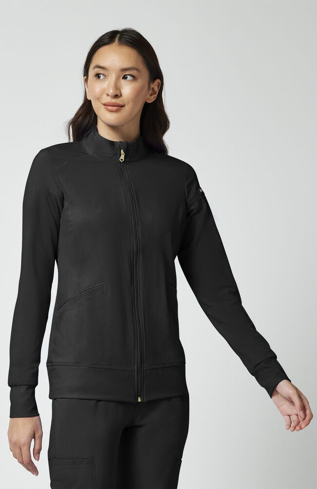 Cherokee Medical iFlex Women's Knit Zip Front Warm Up Scrub Jacket