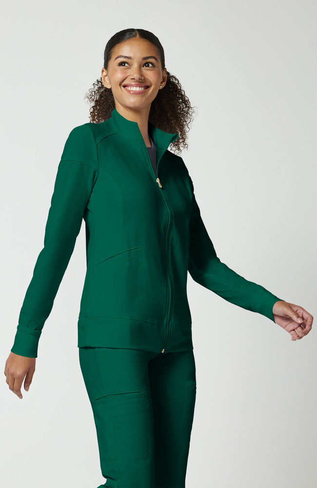 Cherokee Medical iFlex Women's Knit Zip Front Warm Up Scrub Jacket