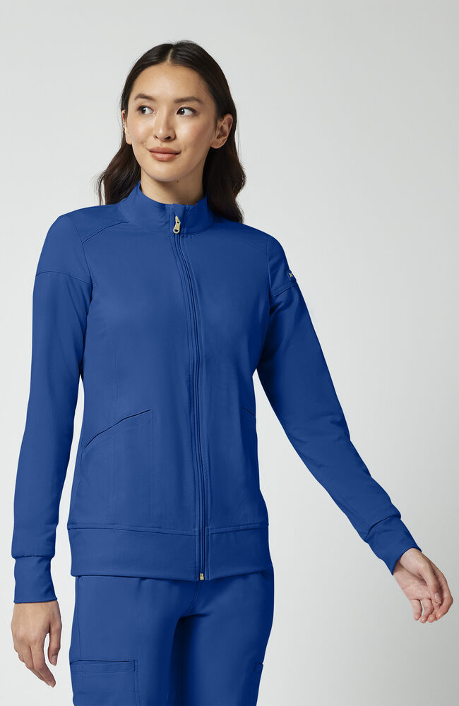 Cherokee Medical iFlex Women's Knit Zip Front Warm Up Scrub Jacket