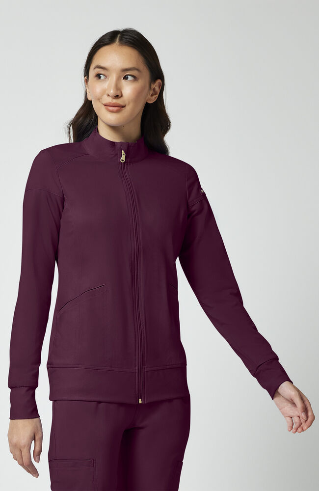 Cherokee Medical iFlex Women's Knit Zip Front Warm Up Scrub Jacket