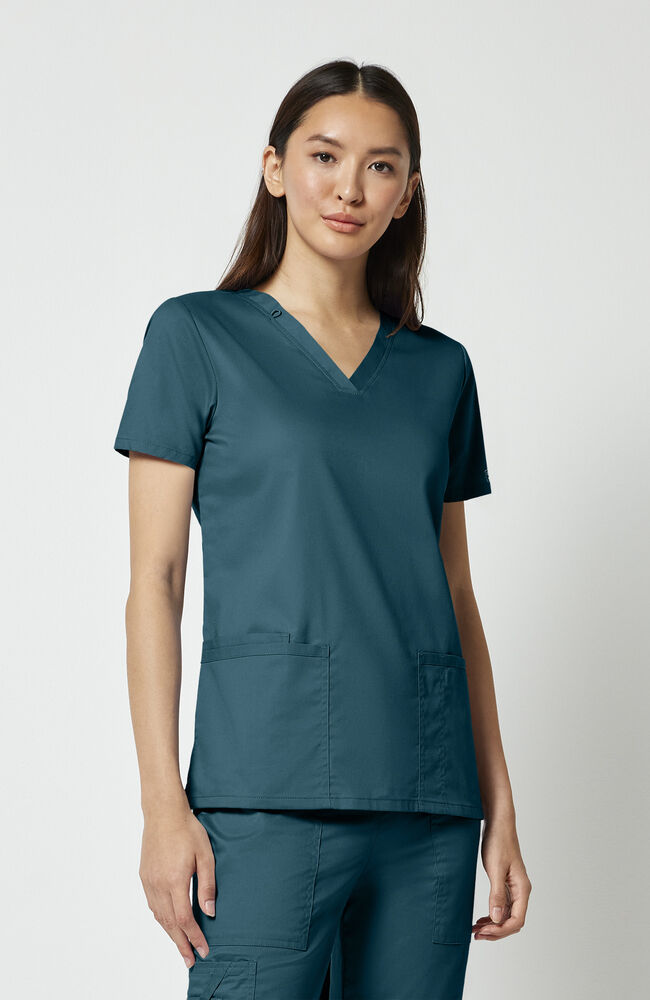 Cherokee Medical WW Core Stretch Women's Banded V-Neck Scrub Top
