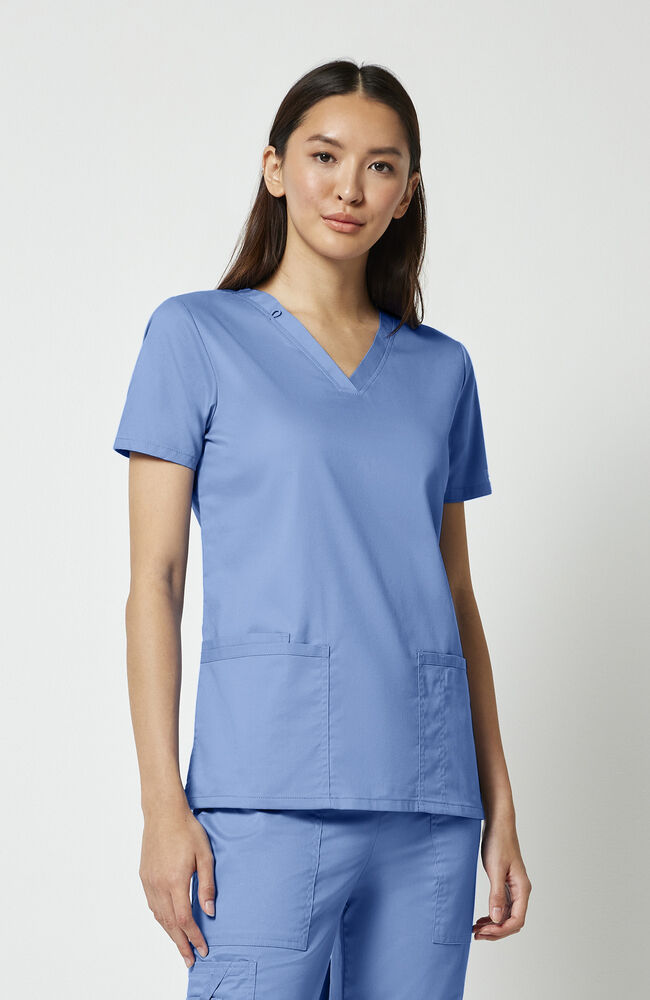Cherokee Medical WW Core Stretch Women's Banded V-Neck Scrub Top